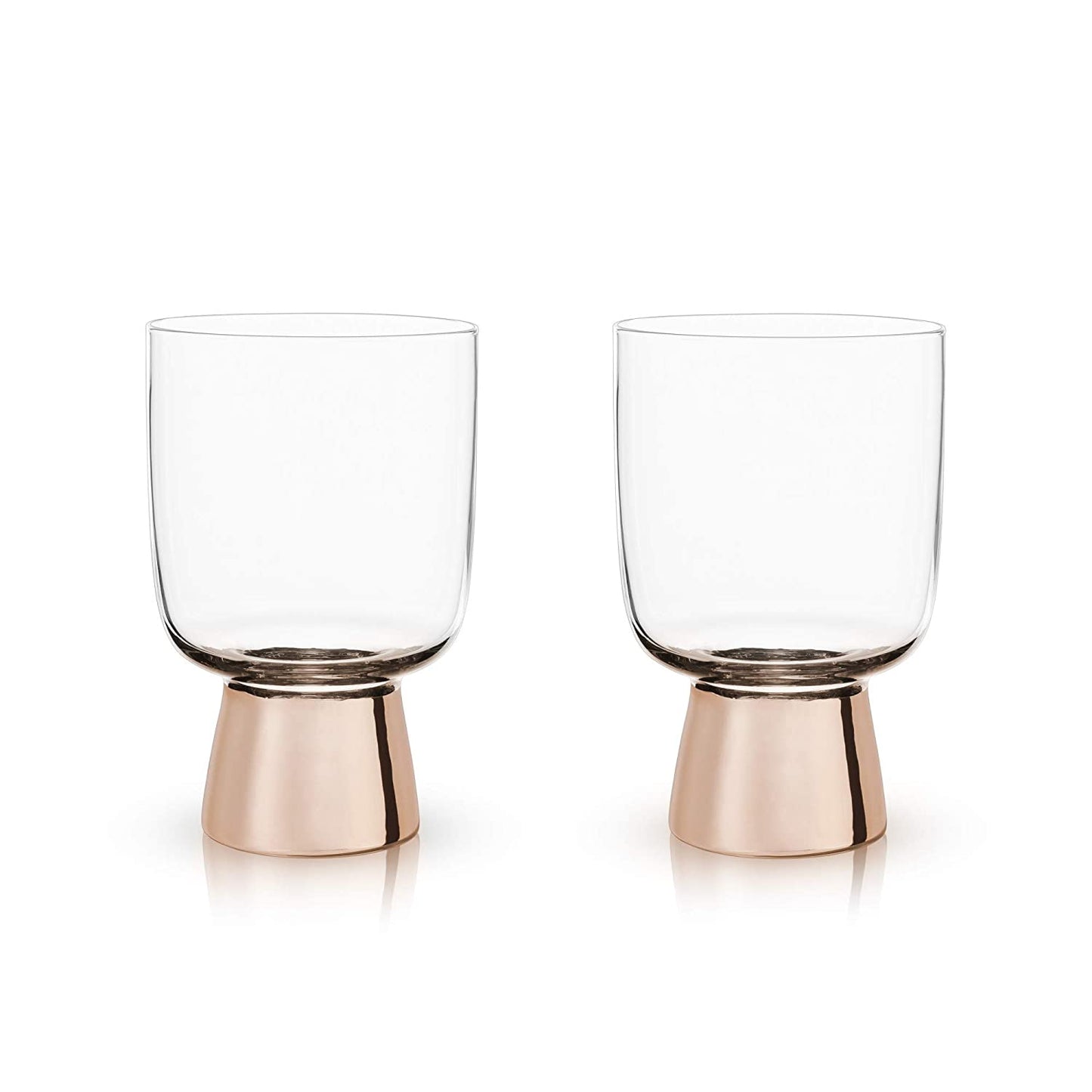Set of 2 Raye Copper Footed Cocktail Tumblers in Gift Box | Gift for Her