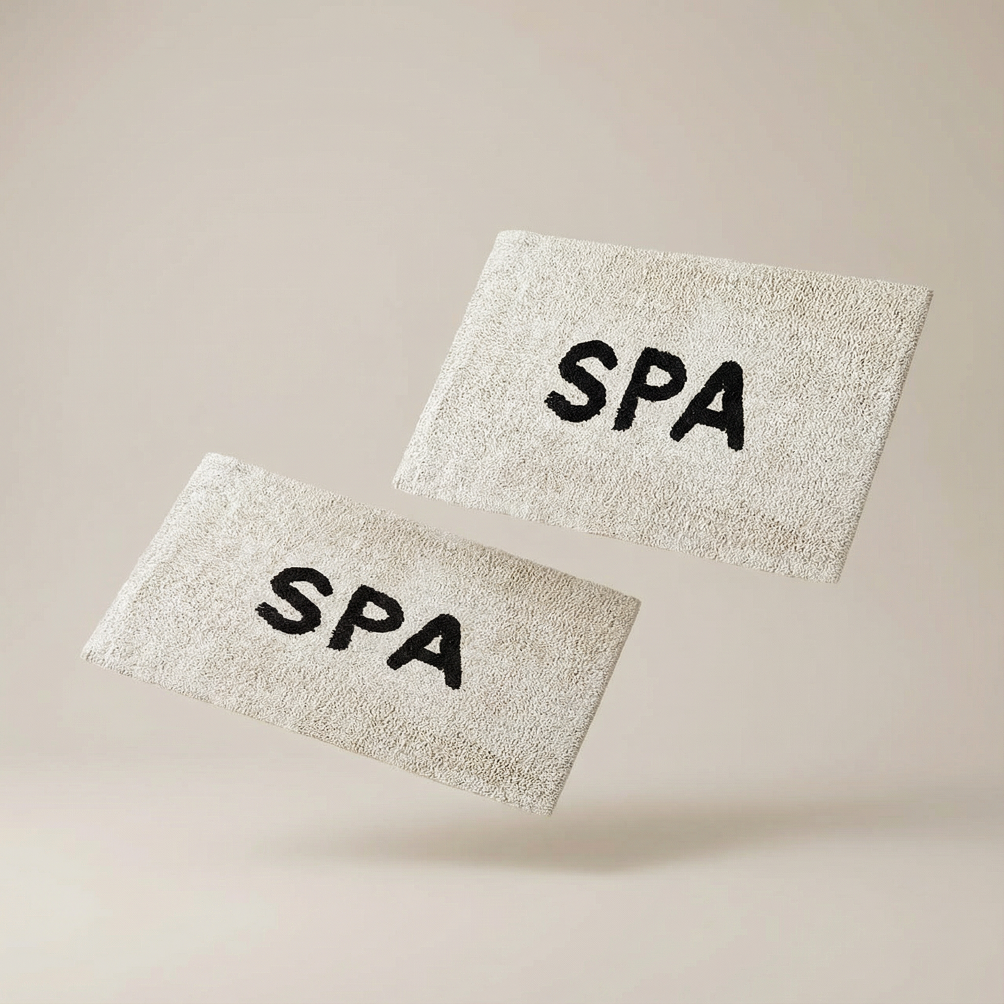 Set of 2 Spa Bath Mat | Soft Cotton Bathroom Rug | 20" x 30"