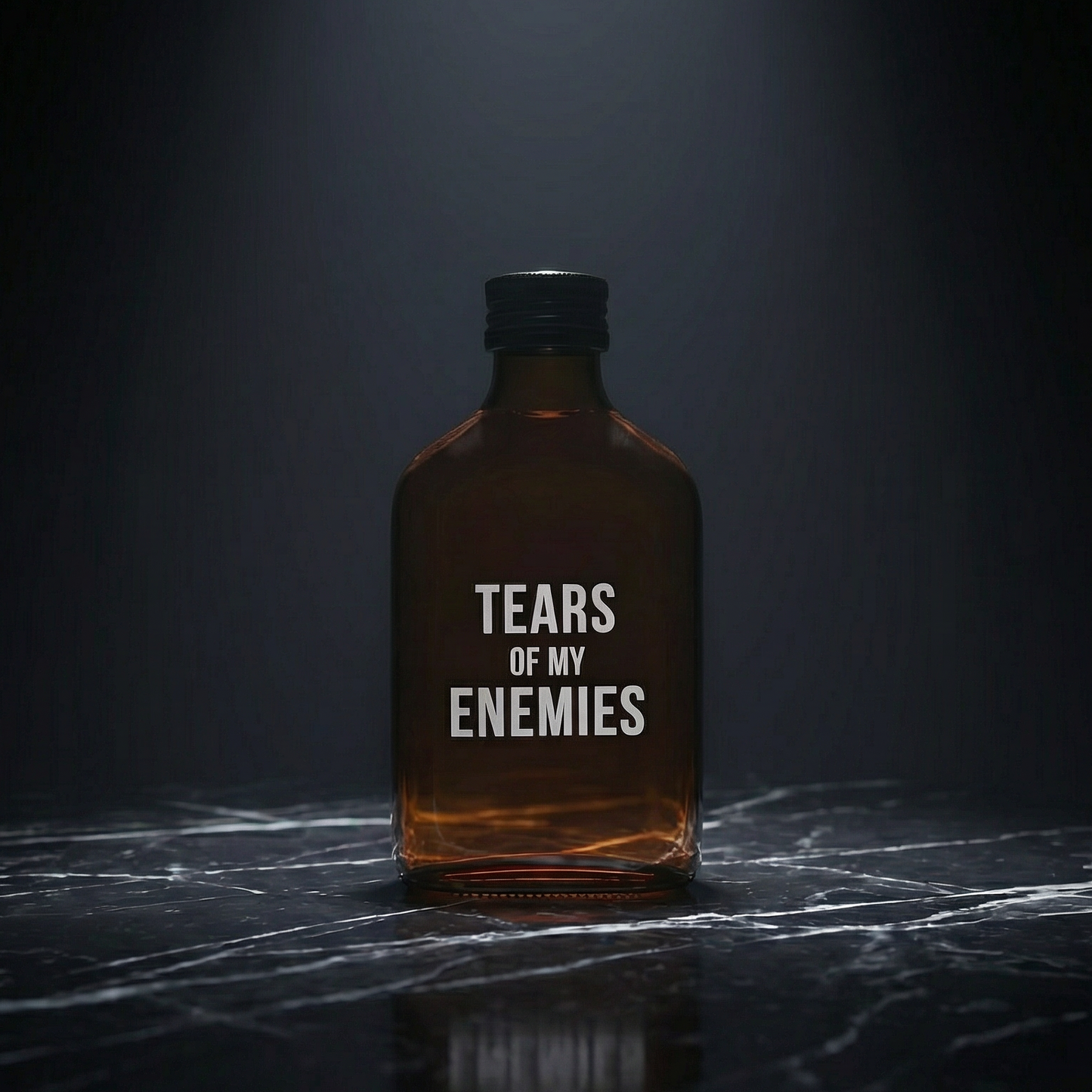 Tears Of My Enemies Amber Mini Flask
