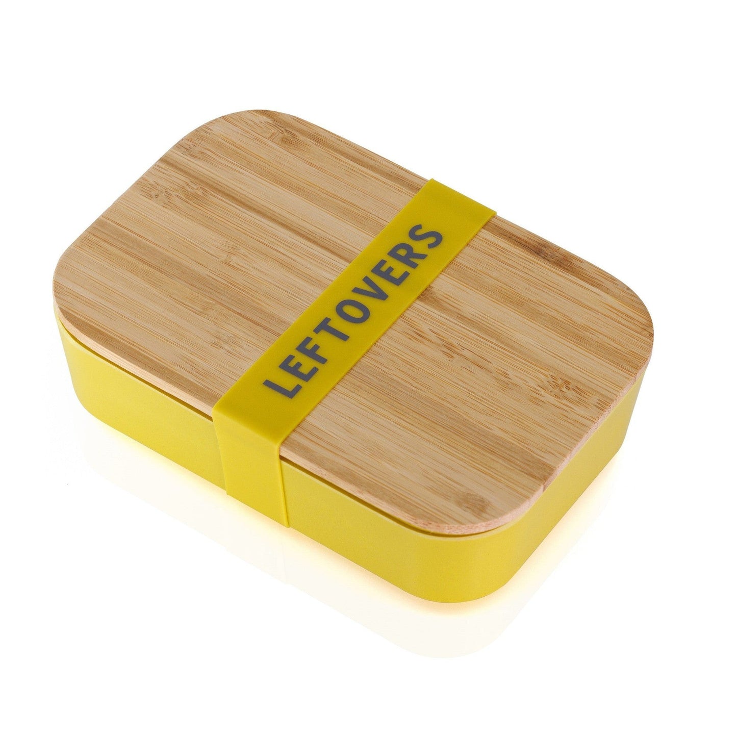 Set of 3 Leftovers Bamboo Lunch Box in Vivid Yellow | Eco-Friendly and Sustainable | 7.5" x 5" x 2"