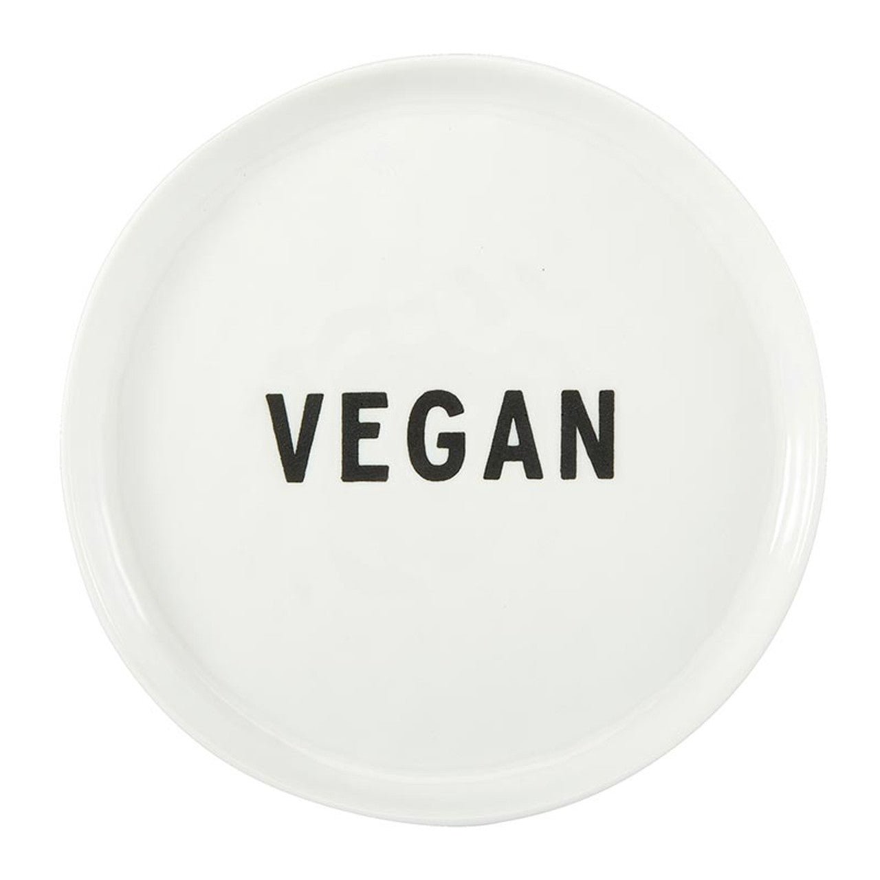 Set of 3 Vegan Ceramic Dish 5.25" Appetizer Plates