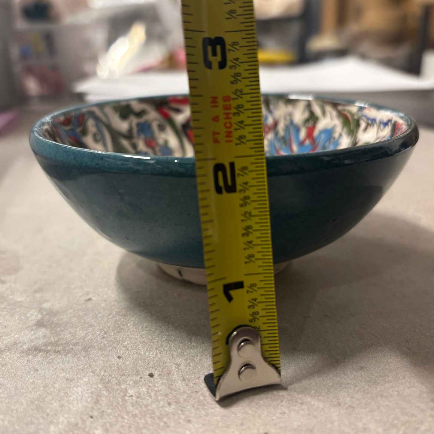 Set of 4 Handmade in Türkiye Small Bowls | Giftable Hand Painted Rice or Dessert Bowls