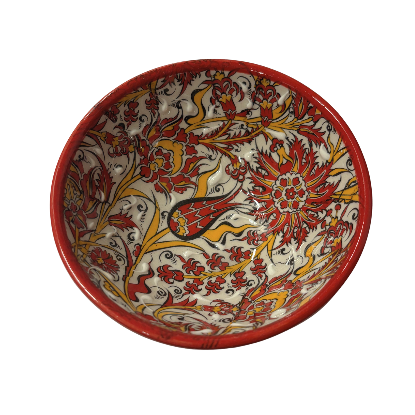 Set of 4 Handmade in Türkiye Small Bowls | Giftable Hand Painted Rice or Dessert Bowls