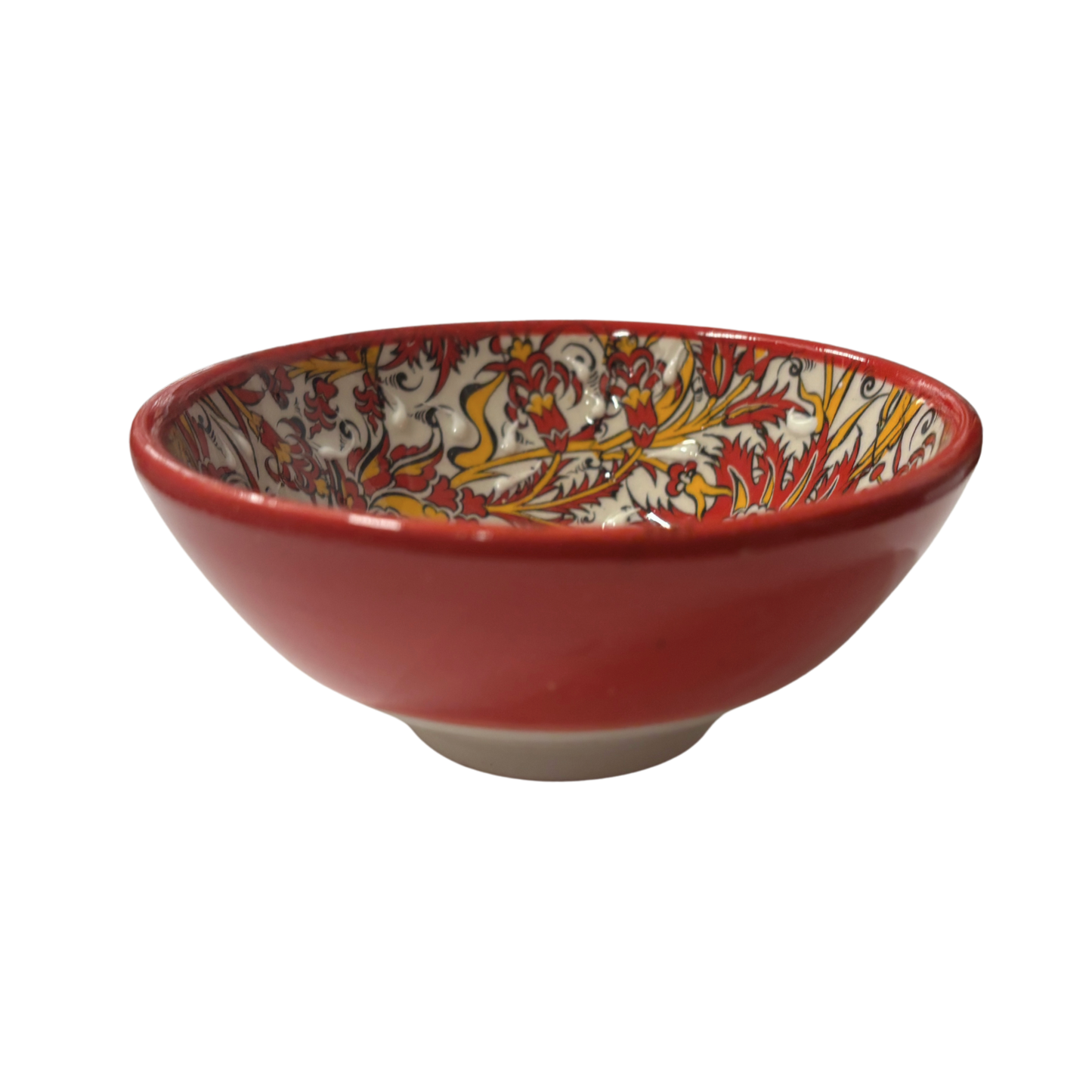 Set of 4 Handmade in Türkiye Small Bowls | Giftable Hand Painted Rice or Dessert Bowls