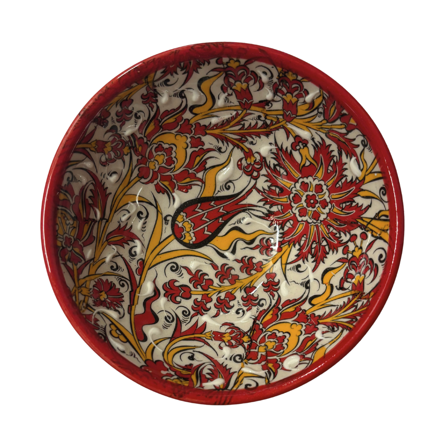 Set of 4 Handmade in Türkiye Small Bowls | Giftable Hand Painted Rice or Dessert Bowls