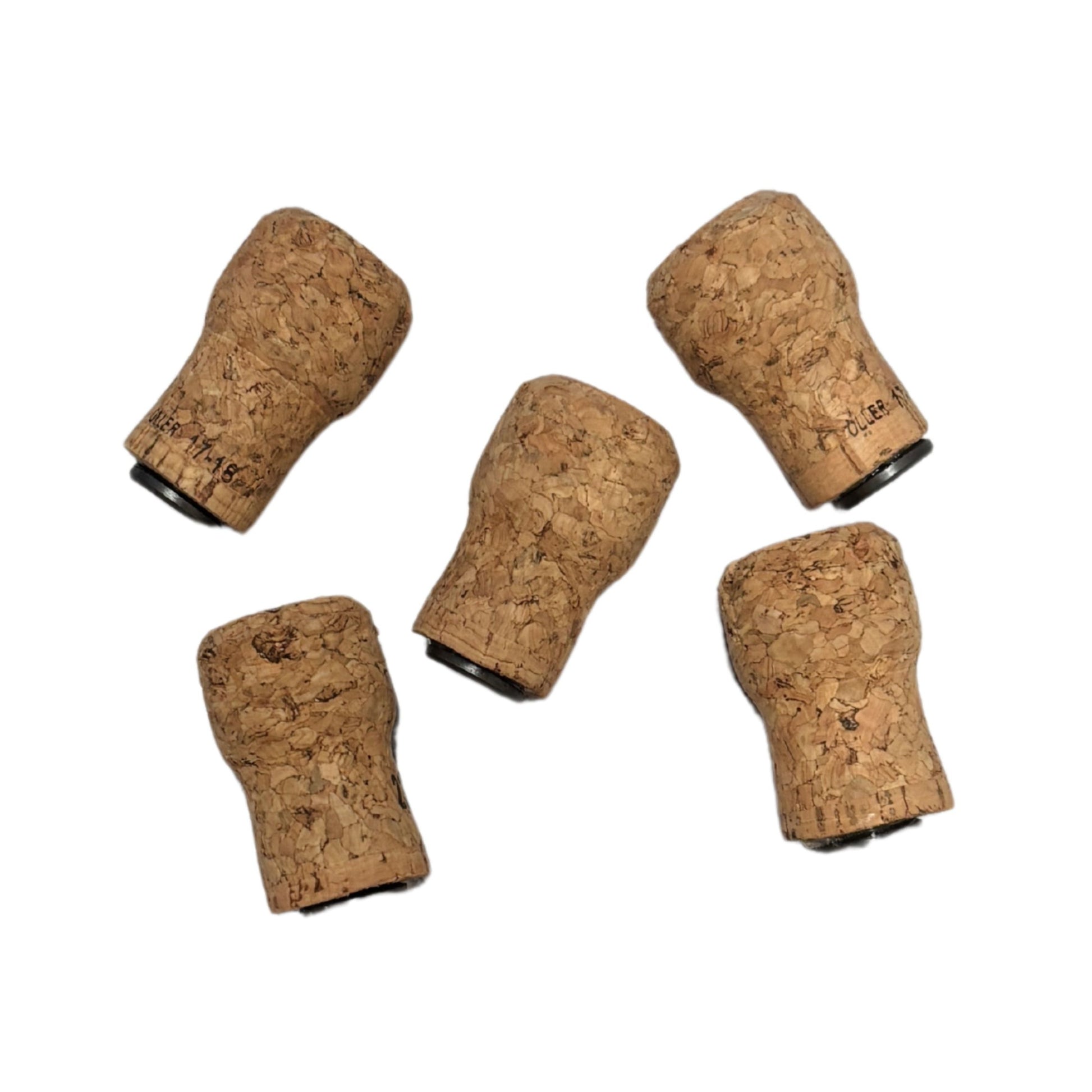 Set of 5 Real Champagne Corks Refrigerator Magnets | Upcycled by Renaissance Fart
