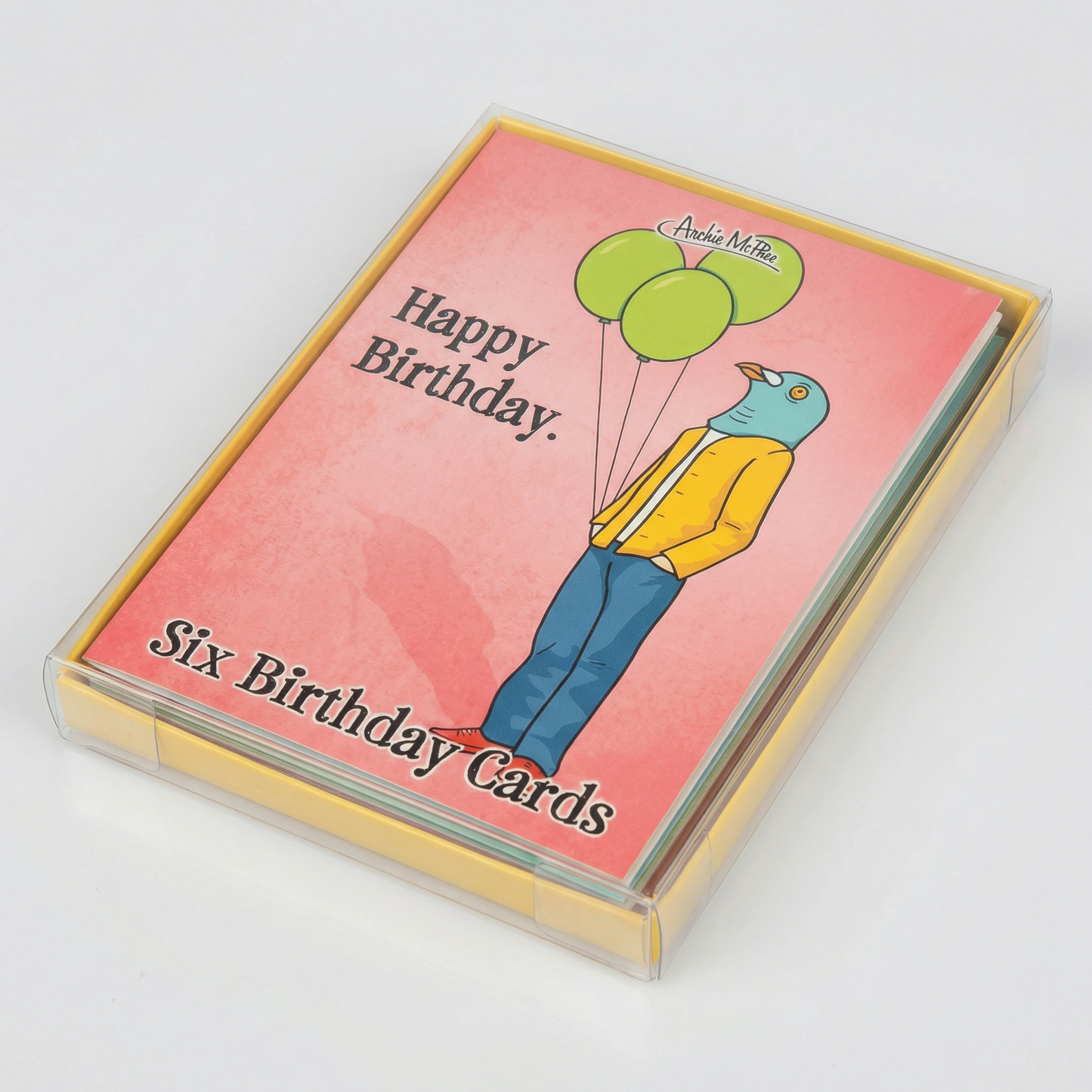 Set of 6 Strange Friends Birthday Greeting Card Box