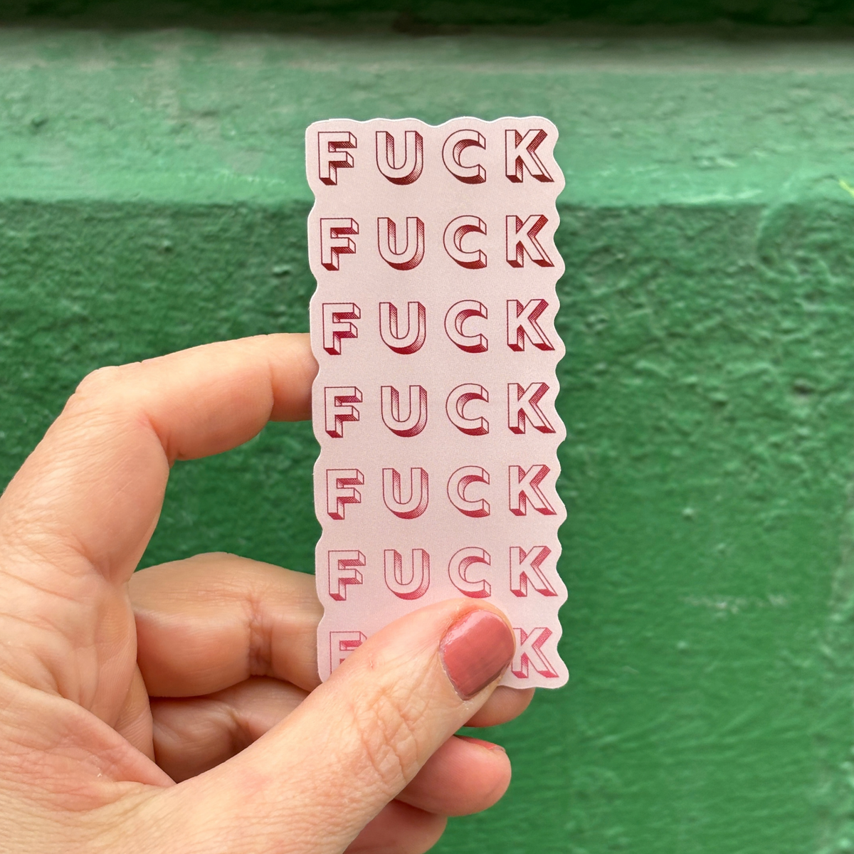 Seven Fucks Vertical Sticker | Vinyl Die Cut Decal-GetBullish-The Bullish Store