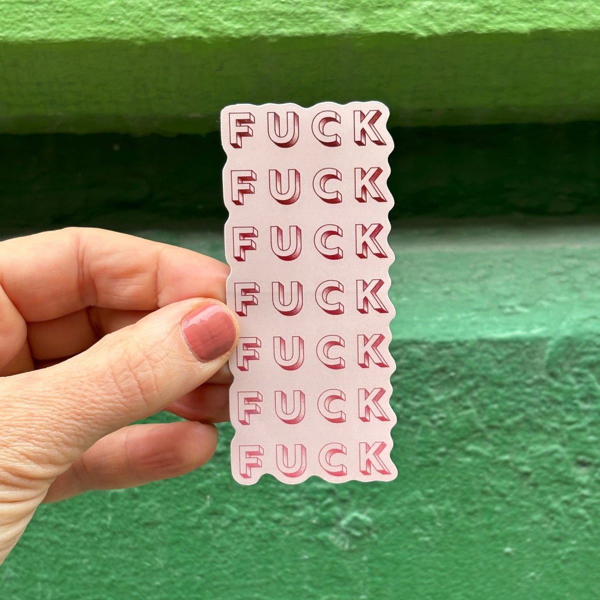 Seven Fucks Vertical Sticker | Vinyl Die Cut Decal-GetBullish-The Bullish Store