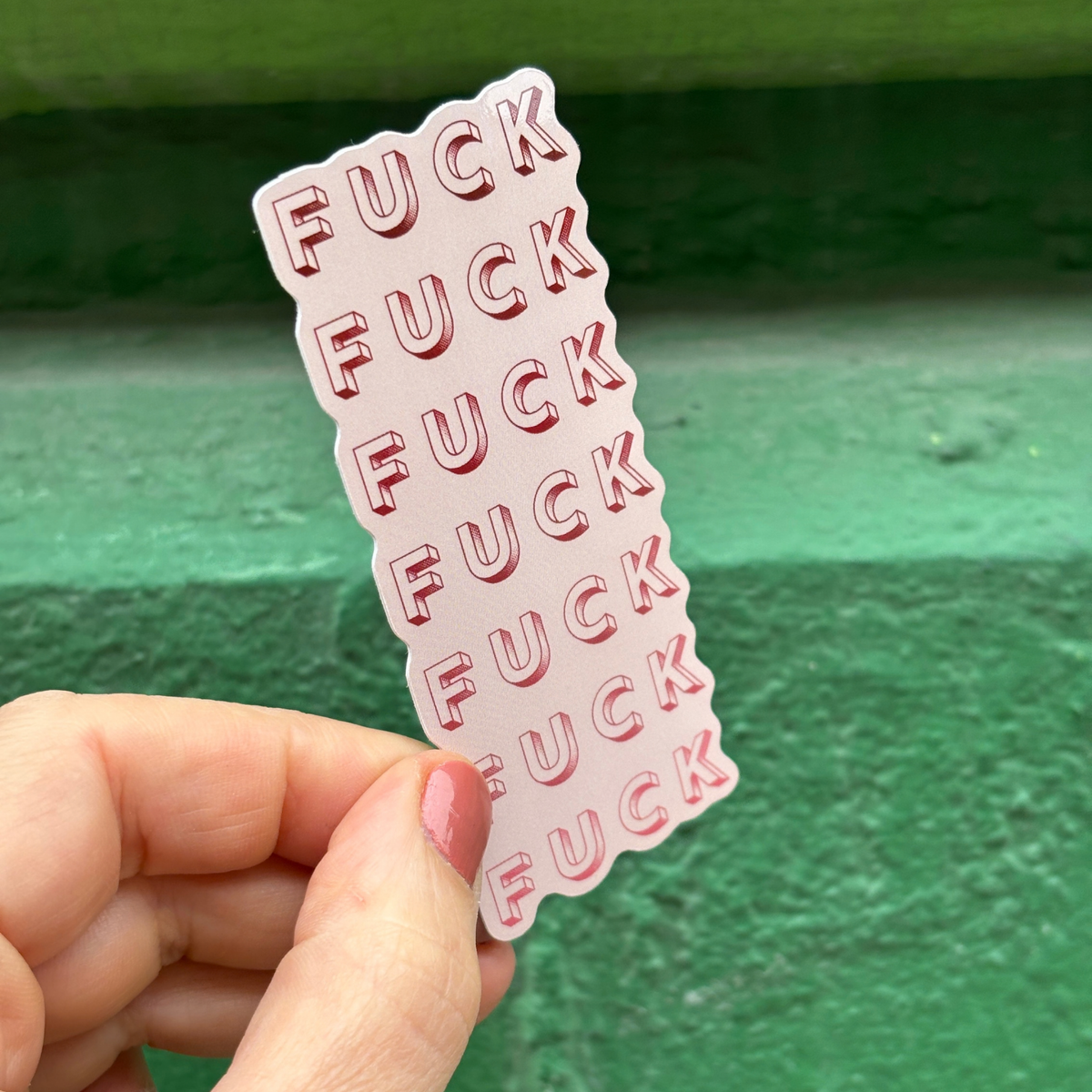 Seven Fucks Vertical Sticker | Vinyl Die Cut Decal-GetBullish-The Bullish Store