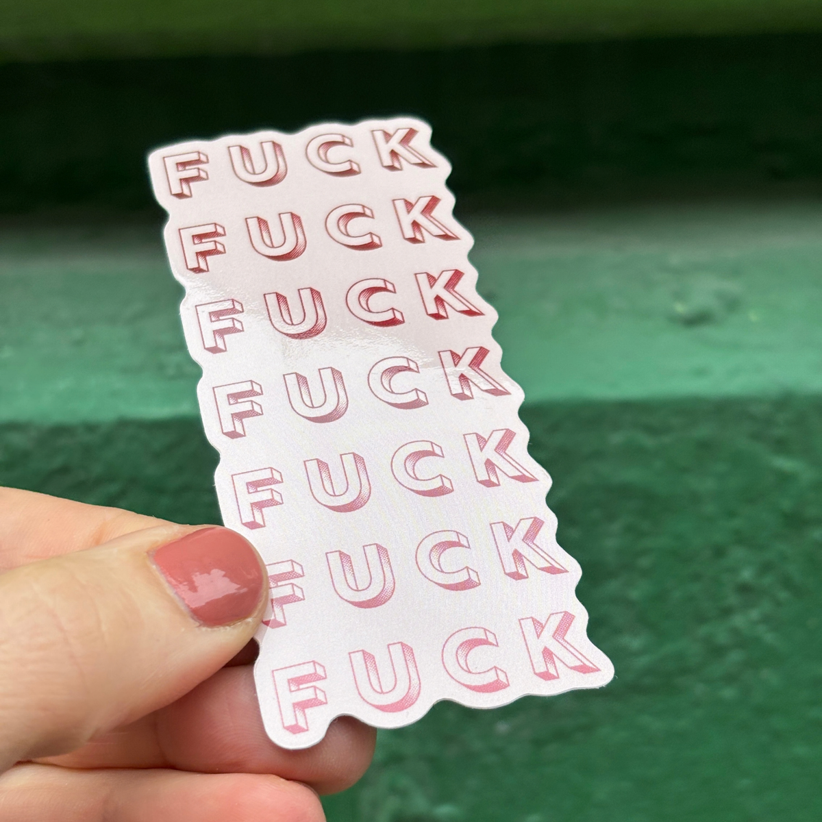 Seven Fucks Vertical Sticker | Vinyl Die Cut Decal-GetBullish-The Bullish Store