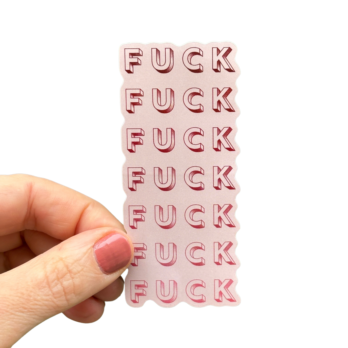 Seven Fucks Vertical Sticker | Vinyl Die Cut Decal-GetBullish-The Bullish Store