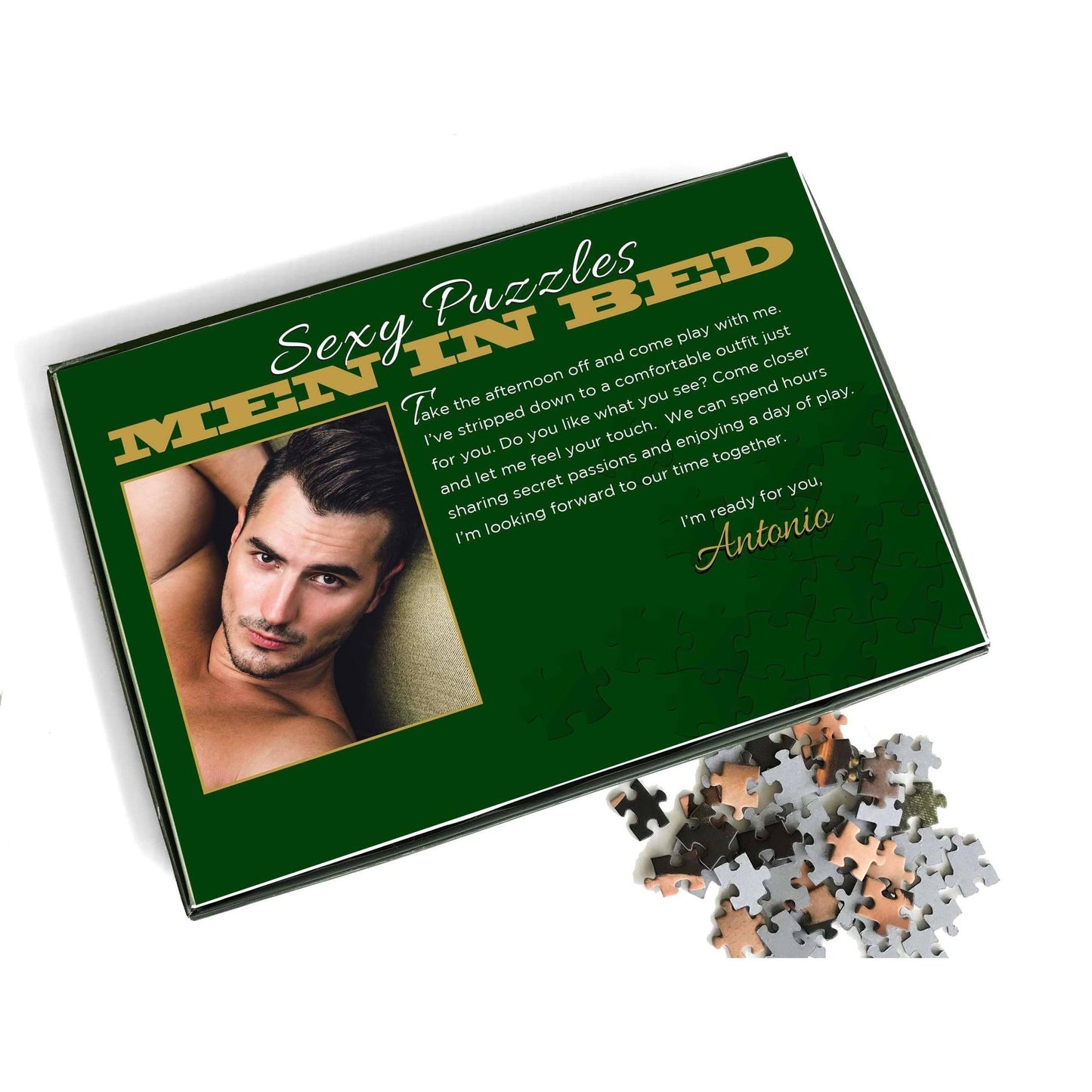 Sexy Men in Bed Puzzles | Funny Gift, Bachelorette Activity | 1000-Piece Jigsaw | 3 Style Options