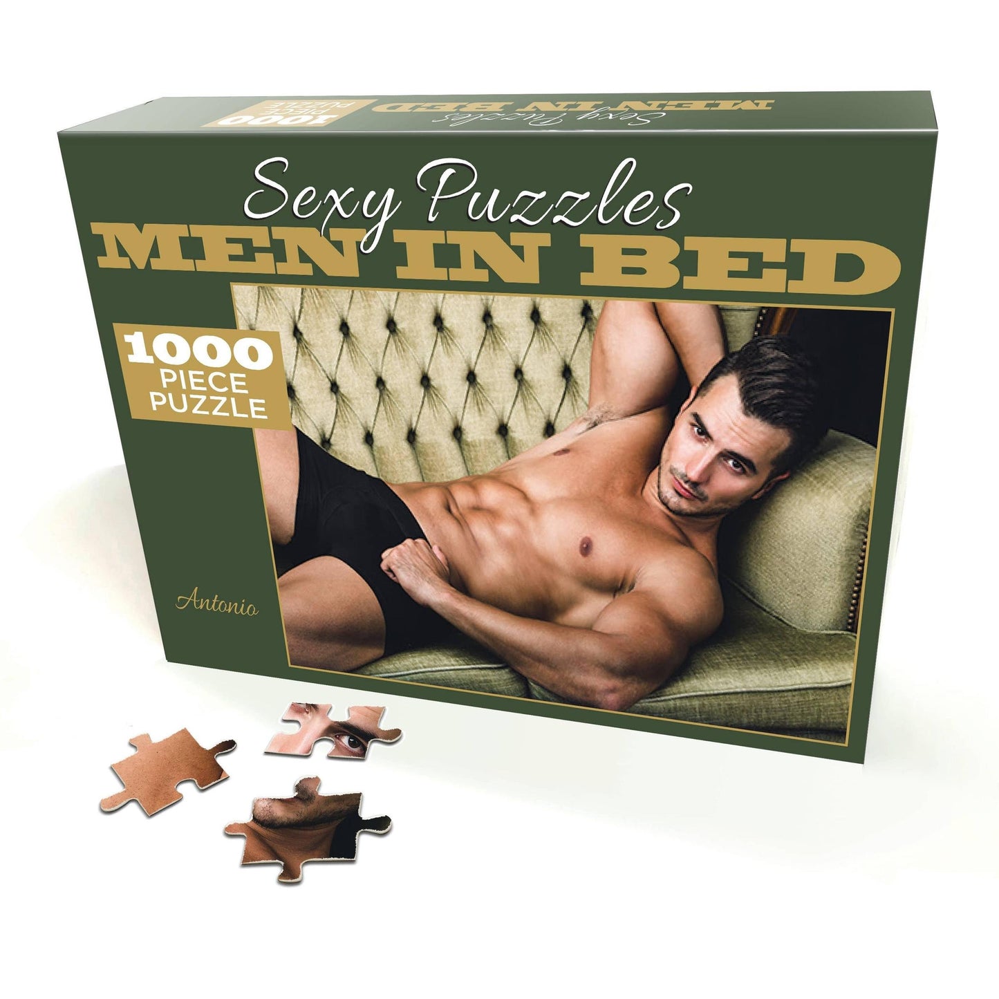 Sexy Men in Bed Puzzles | Funny Gift, Bachelorette Activity | 1000-Piece Jigsaw | 3 Style Options