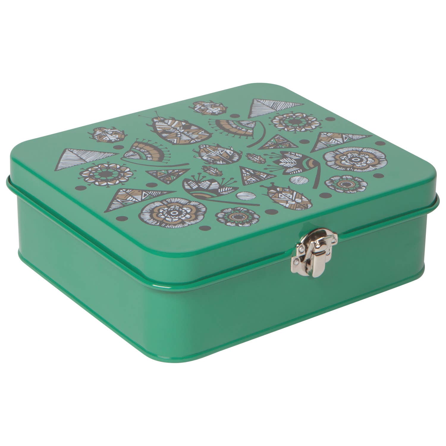 Shadowvale Keepsake Box | Jewelry Tin Accessories Storage Organizer | 7” x 6.25”