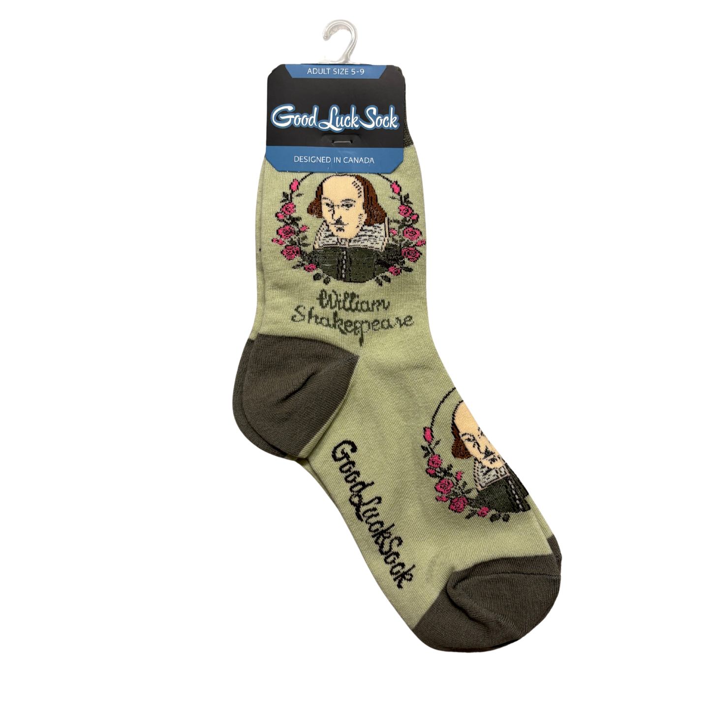 Shakespeare Women’s Crew Socks | Literary Cotton Crew Socks