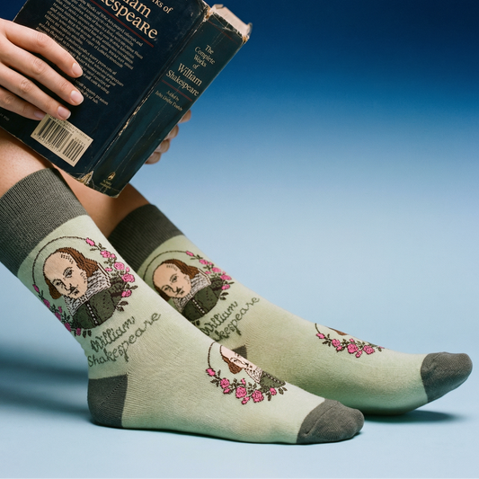 Shakespeare Women’s Crew Socks | Literary Cotton Crew Socks