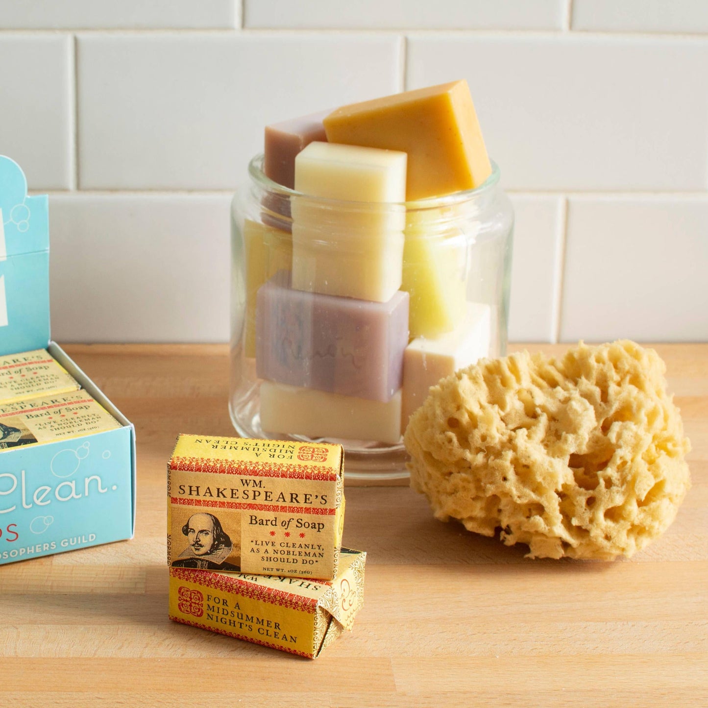 Shakespeare’s Bard of Soap | Literary Mini Guest Soap with Fresh Milk & Cocoa Butter | Funny Novelty Gift