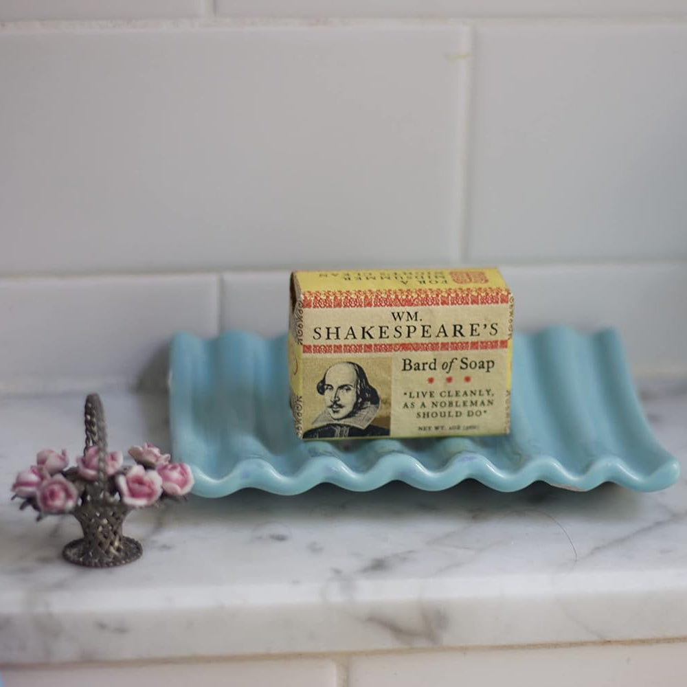 Shakespeare’s Bard of Soap | Literary Mini Guest Soap with Fresh Milk & Cocoa Butter | Funny Novelty Gift