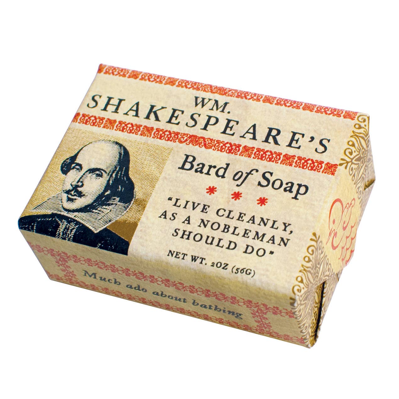 Shakespeare’s Bard of Soap | Literary Mini Guest Soap with Fresh Milk & Cocoa Butter | Funny Novelty Gift
