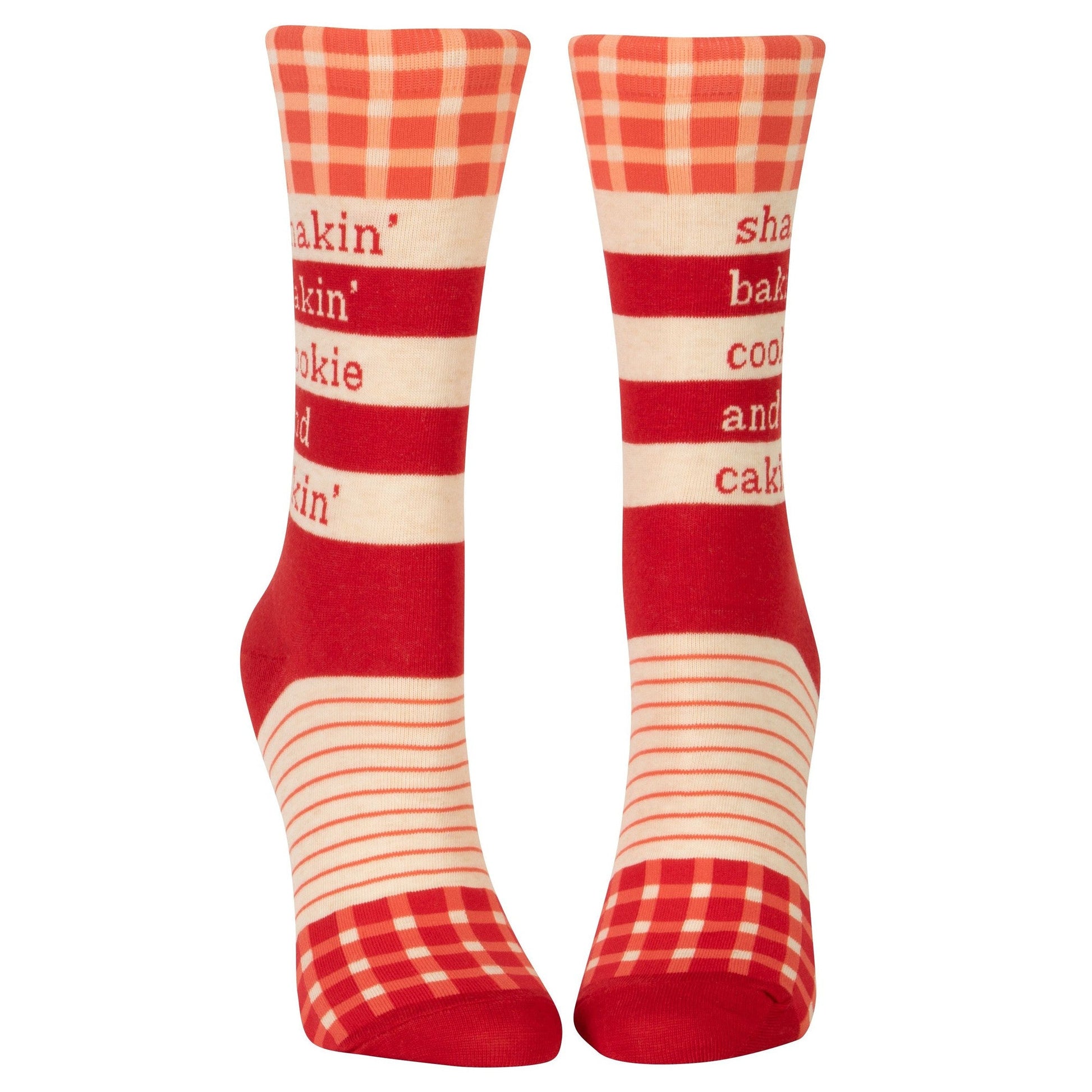 Shakin', Bakin', Cookie, & Cakin' Women's Crew Novelty Dress Socks | BlueQ at GetBullish