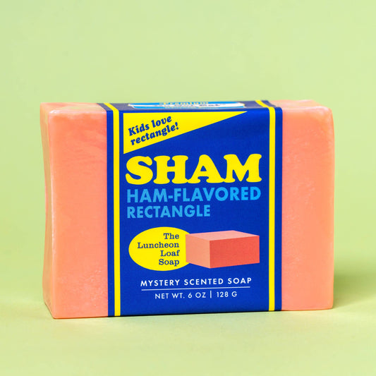 Sham Ham-Flavored Rectangle Do Not Eat Bar Soap | Funny Handmade Vegan Soap