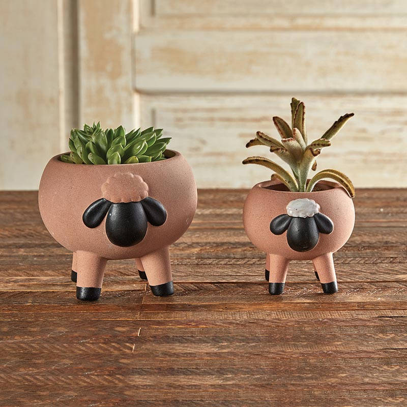 Sheep Animal Planter Pot Large | 3.5" Tall