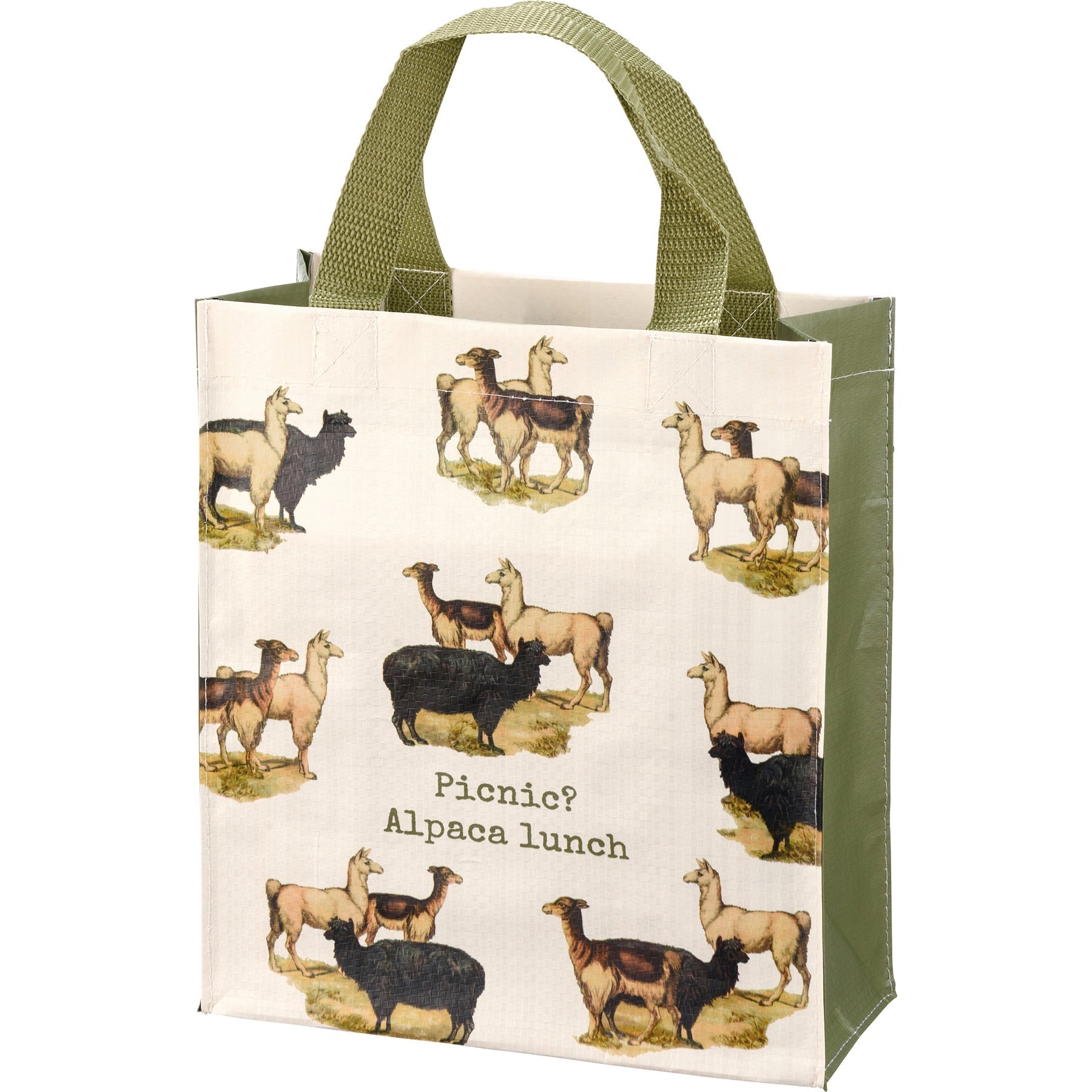 Sheep Happens - Picnic Alpaca Lunch Daily Handy Tote Bag