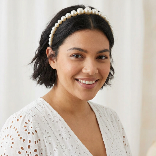 Shimmering Pearl Headband | Party or Bridal Hair Accessory