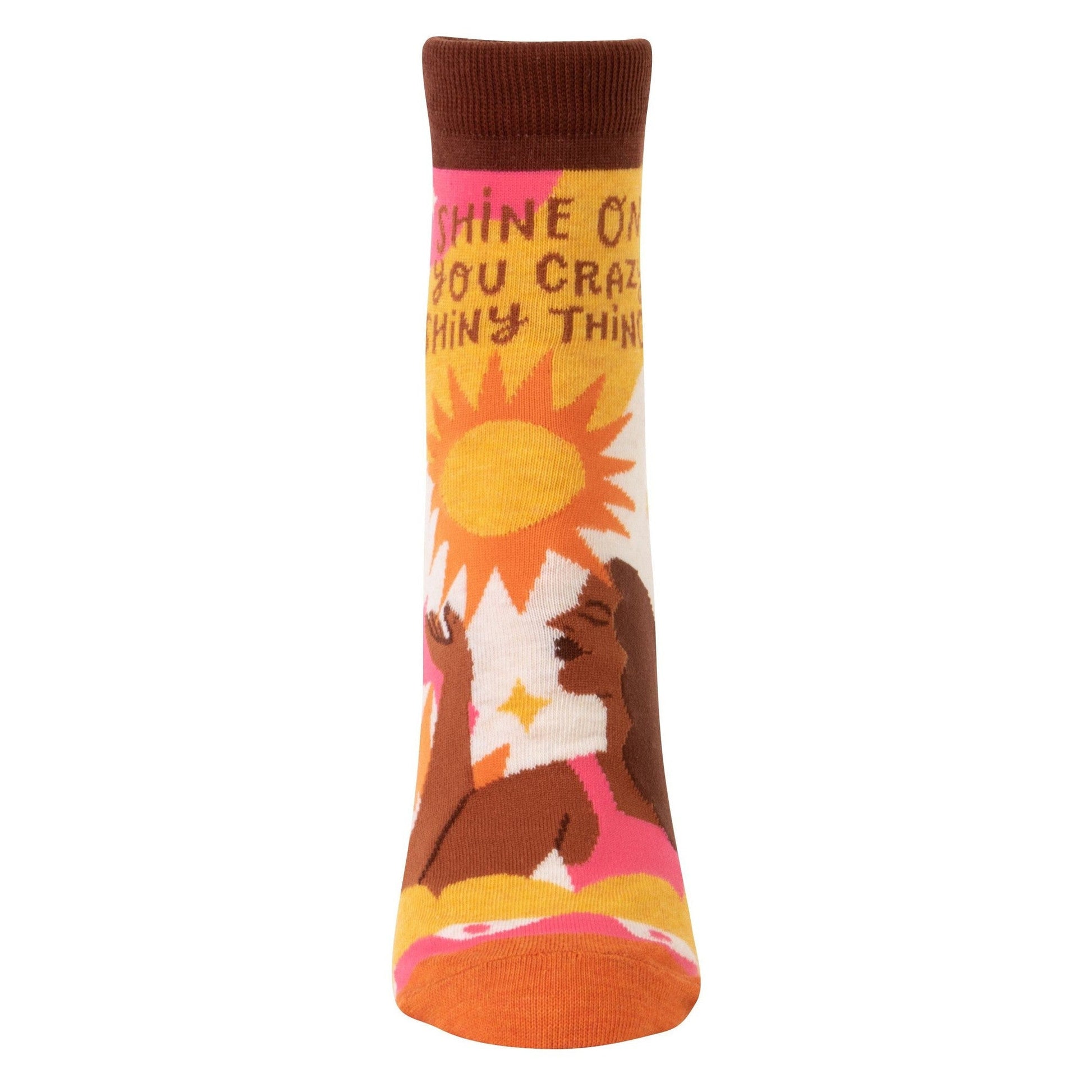 Shine On You Crazy Shiny Thing Women's Ankle Socks | BlueQ at GetBullish