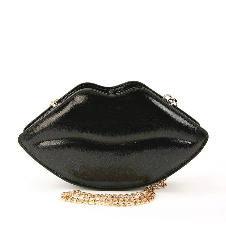 Shining Lips Crossbody Bag | Lippie Shaped Detachable Strap Sling Bag