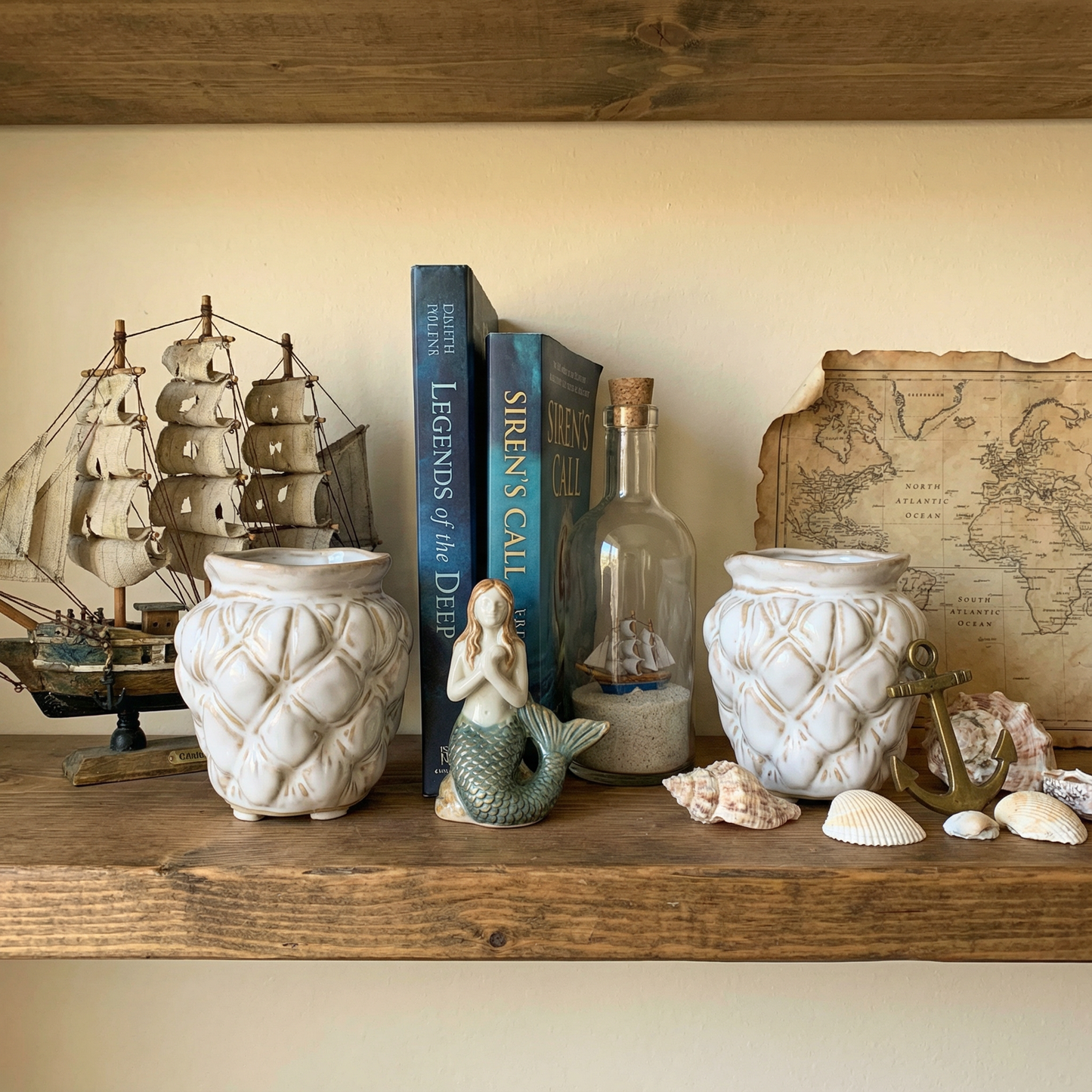 Shipwrecked Siren Mini Decor Pot