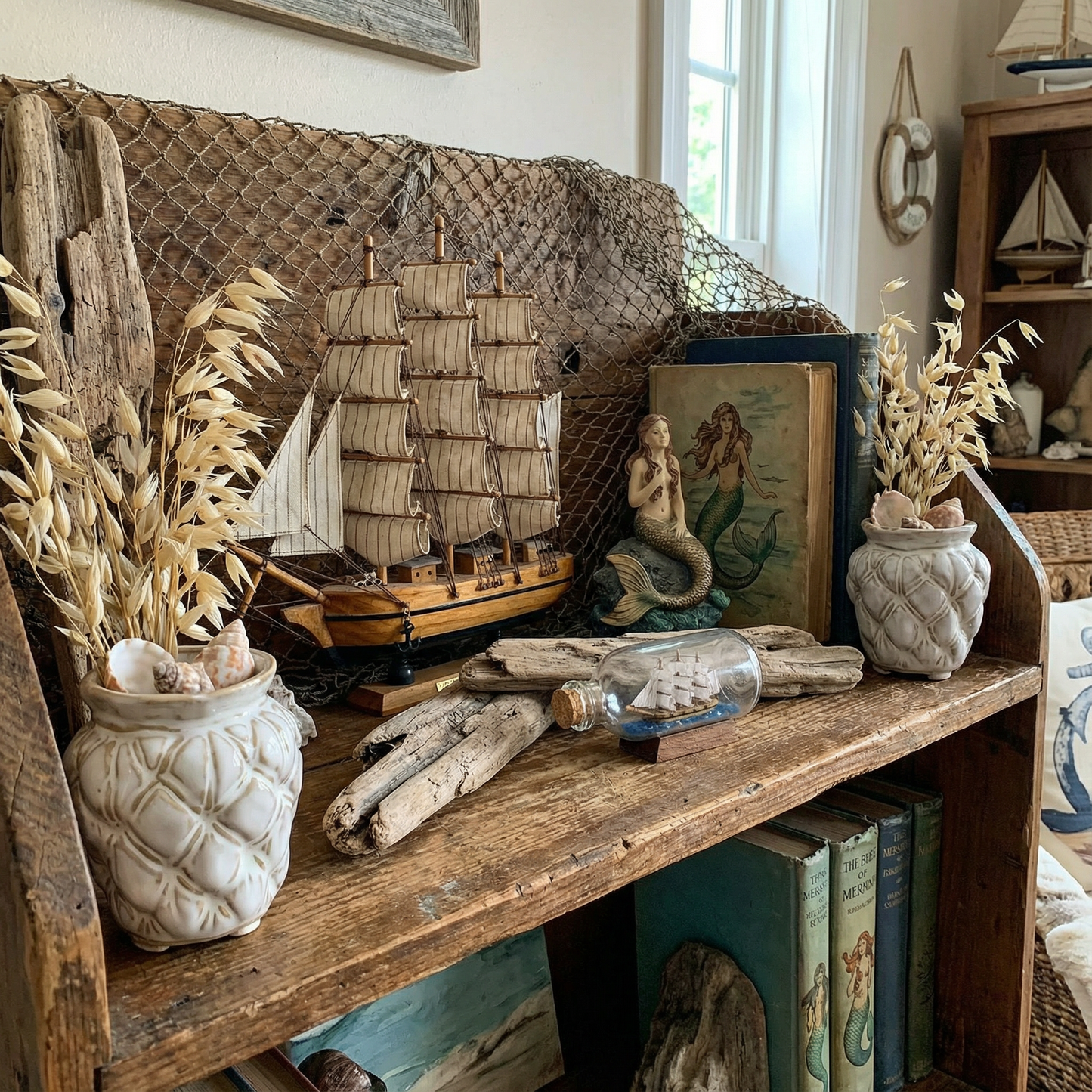 Shipwrecked Siren Mini Decor Pot