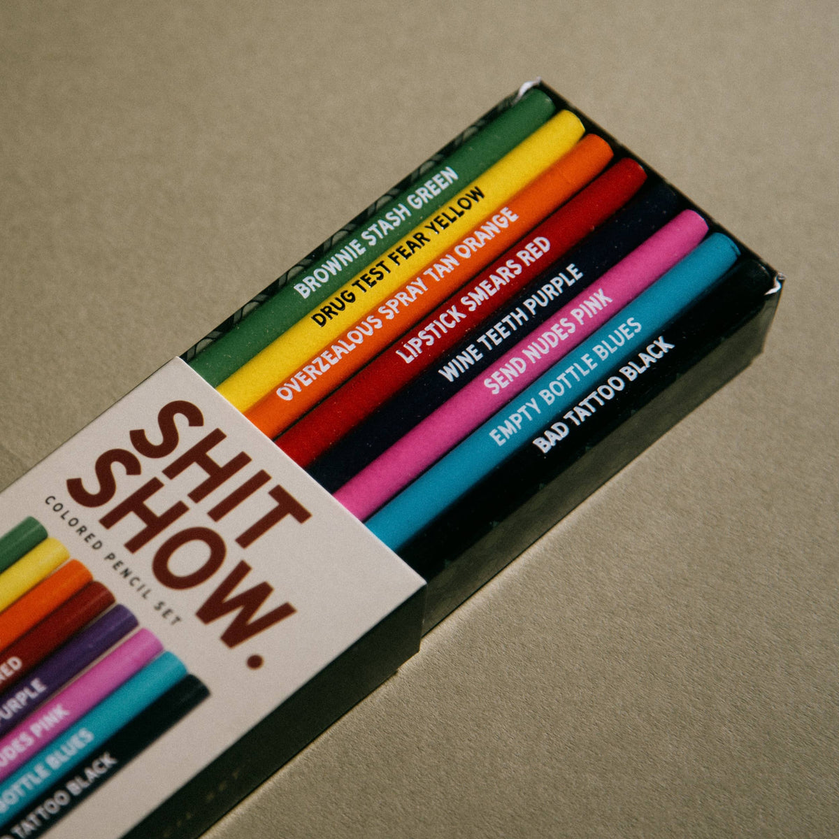 Shit Show Colored Pencils | Set of 8-Whiskey River Soap Co.-The Bullish Store