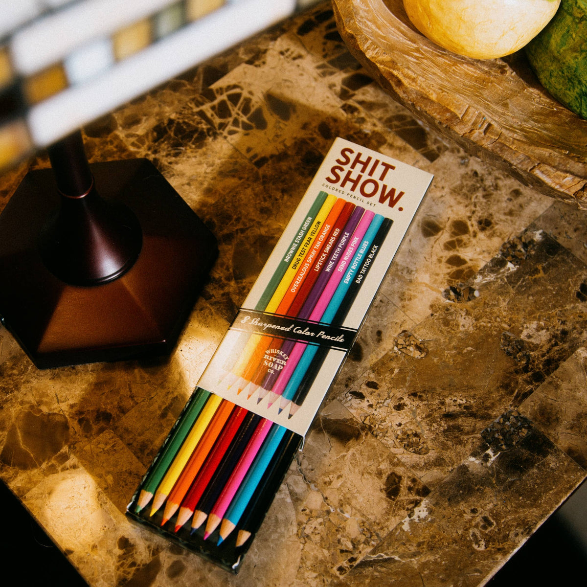 Shit Show Colored Pencils | Set of 8-Whiskey River Soap Co.-The Bullish Store