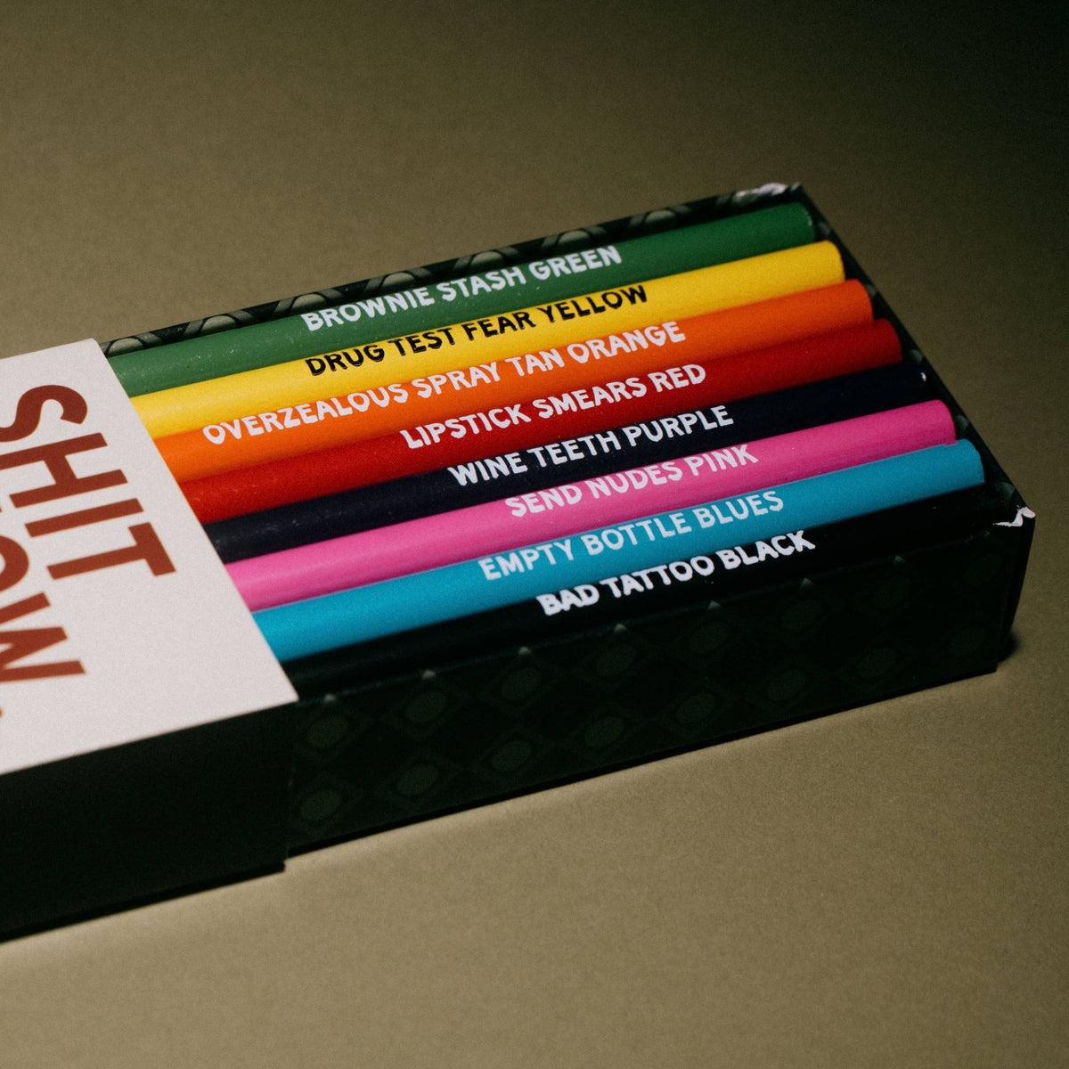 Shit Show Colored Pencils | Set of 8-Whiskey River Soap Co.-The Bullish Store