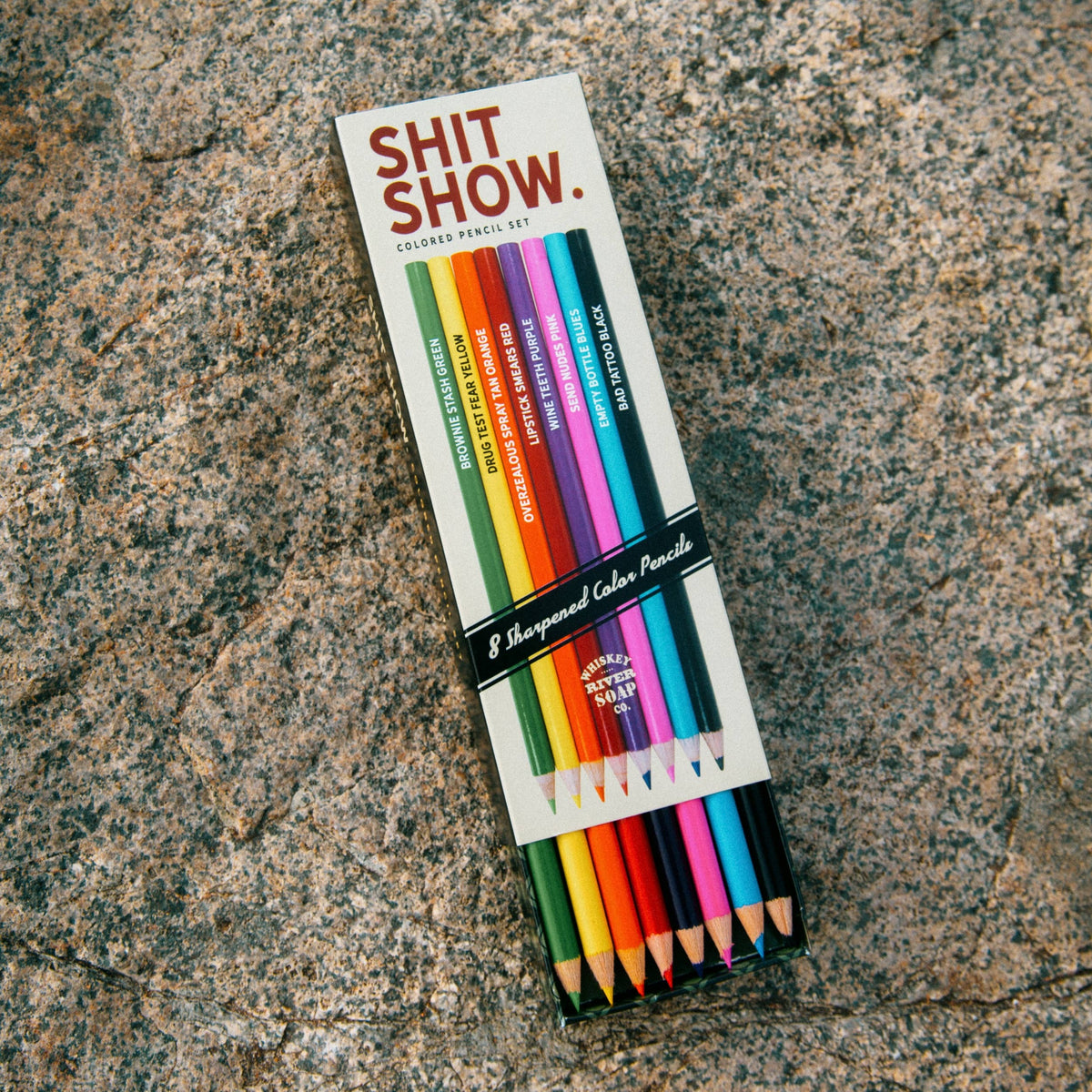 Shit Show Colored Pencils | Set of 8-Whiskey River Soap Co.-The Bullish Store