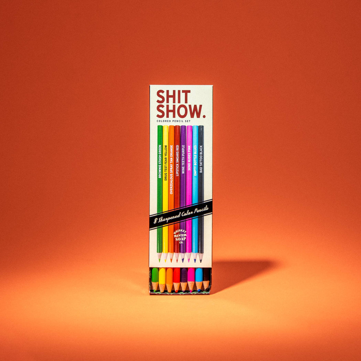 Shit Show Colored Pencils | Set of 8-Whiskey River Soap Co.-The Bullish Store