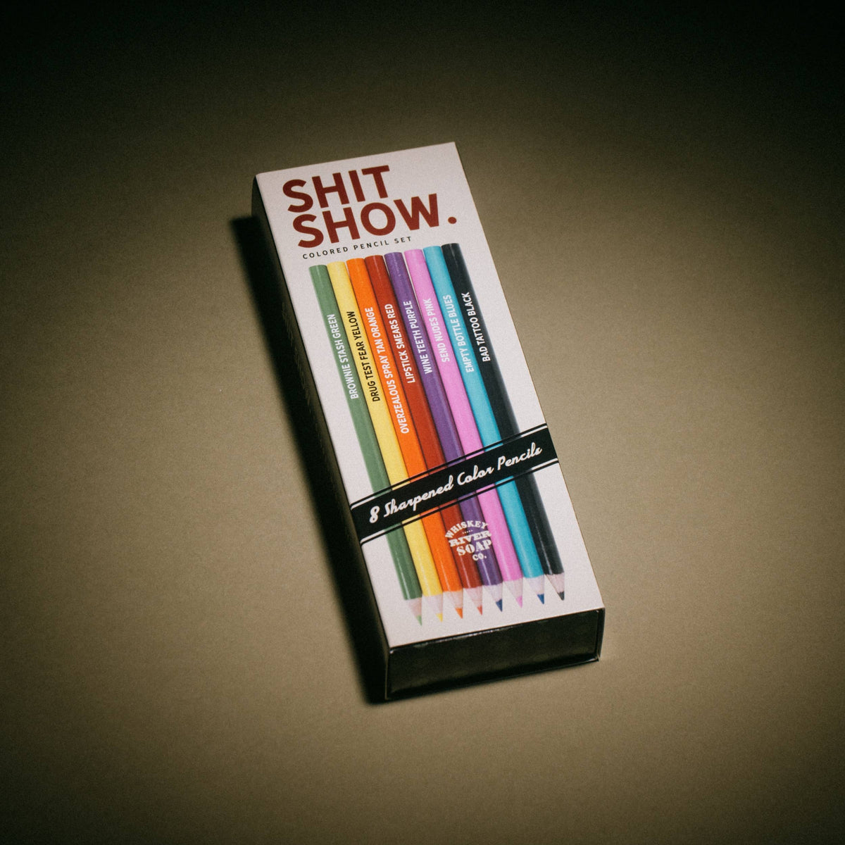 Shit Show Colored Pencils | Set of 8-Whiskey River Soap Co.-The Bullish Store
