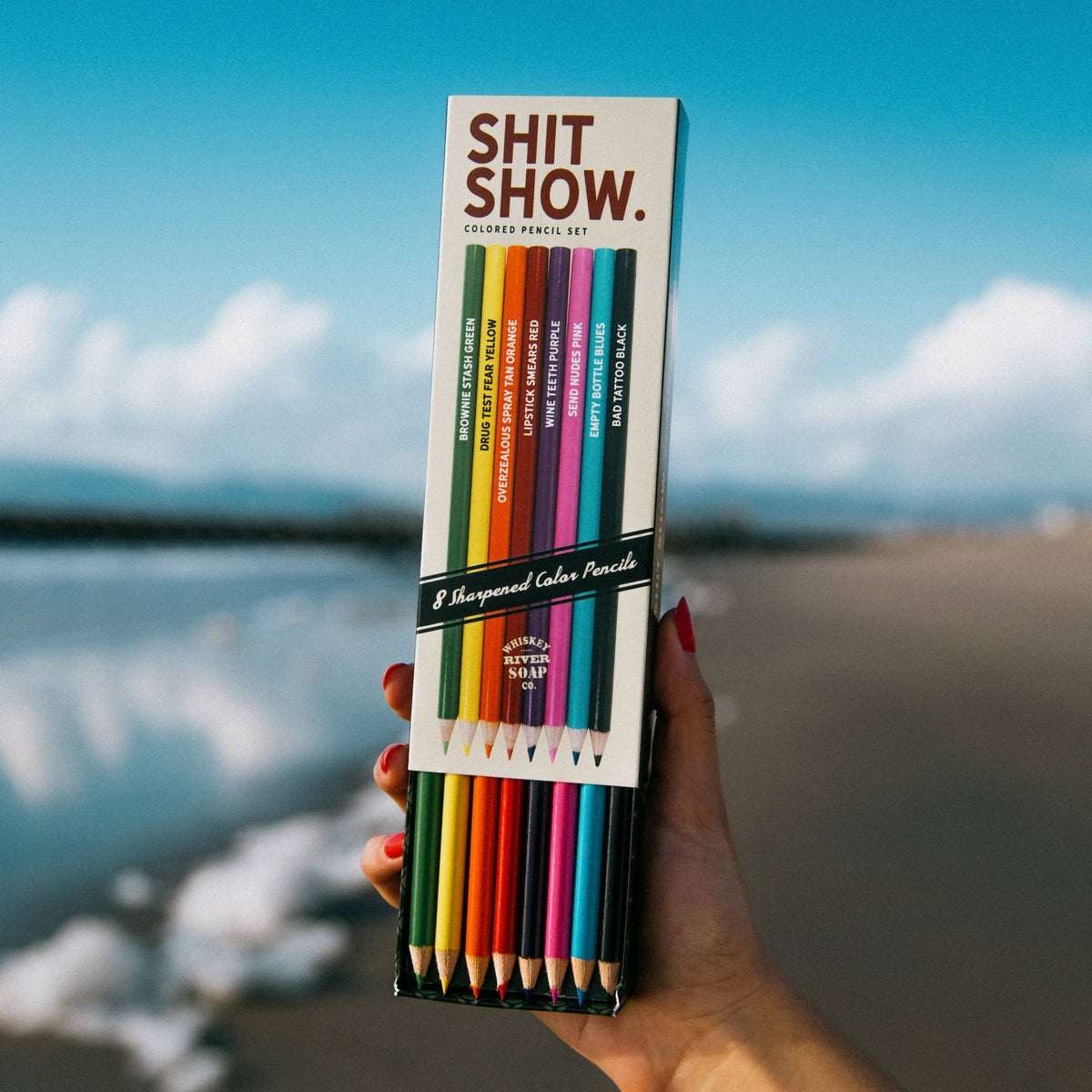Shit Show Colored Pencils | Set of 8-Whiskey River Soap Co.-The Bullish Store