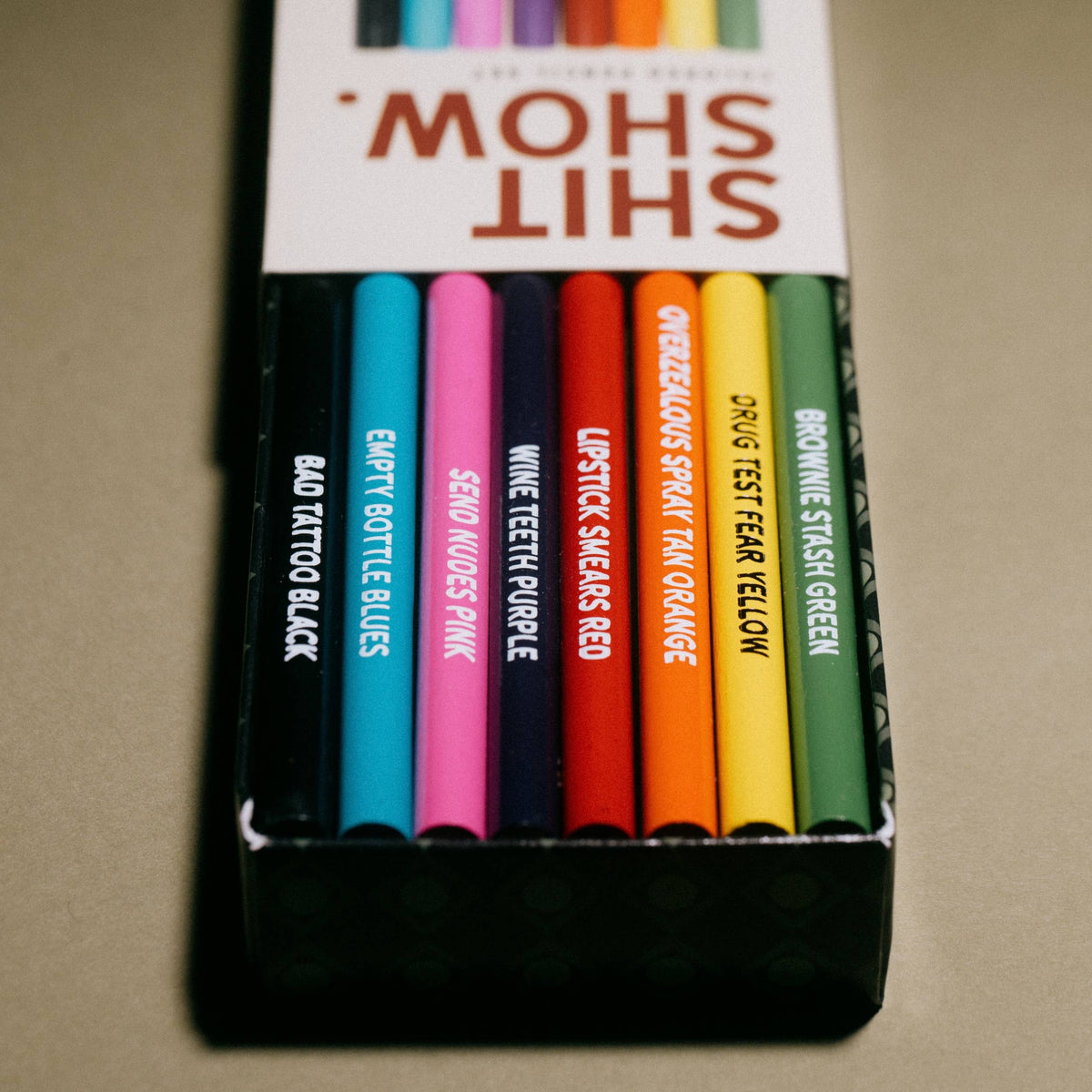 Shit Show Colored Pencils | Set of 8-Whiskey River Soap Co.-The Bullish Store