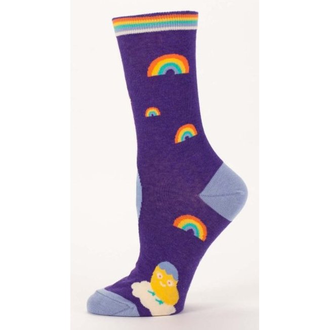 Shitting Rainbows Kind of Day Women's Crew Socks