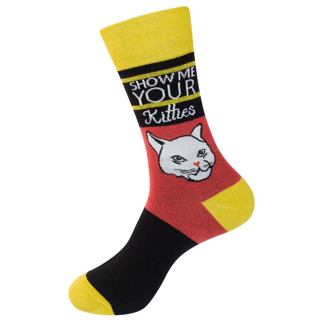 Show Me Your Kitties Socks | Charming Cats Unisex Funny Socks