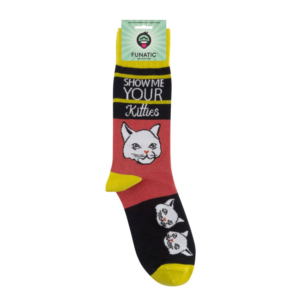 Show Me Your Kitties Socks | Charming Cats Unisex Funny Socks