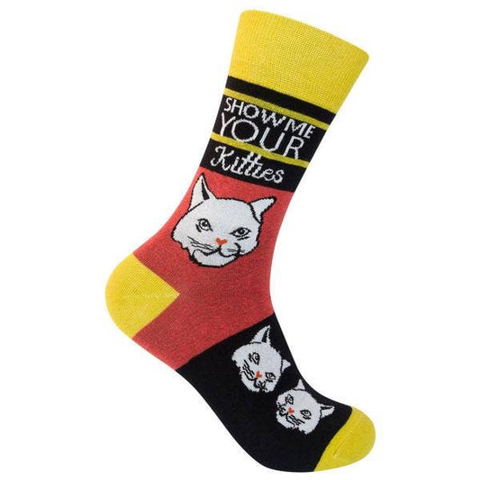 Show Me Your Kitties Socks | Charming Cats Unisex Funny Socks