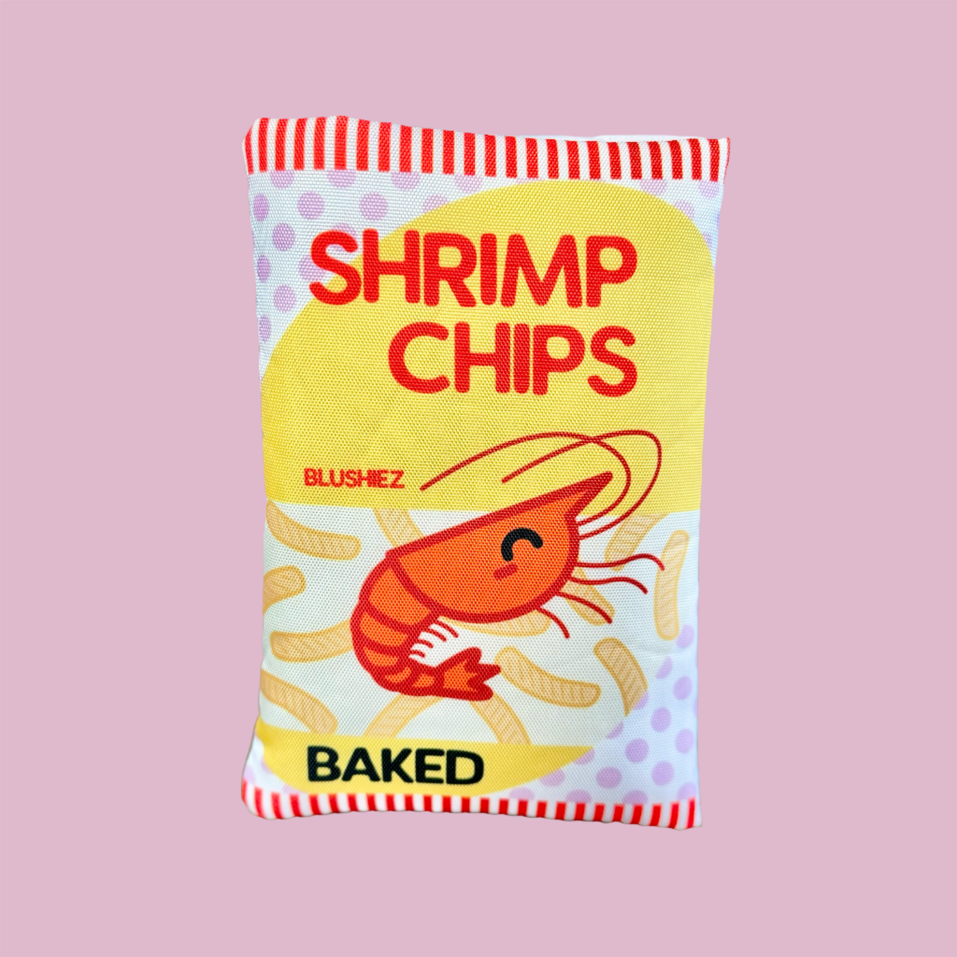 Shrimp Chips Dog Toy | 2 Pieces with Crinkle Sound | Asian Snack Food Theme-Blushiez-The Bullish Store