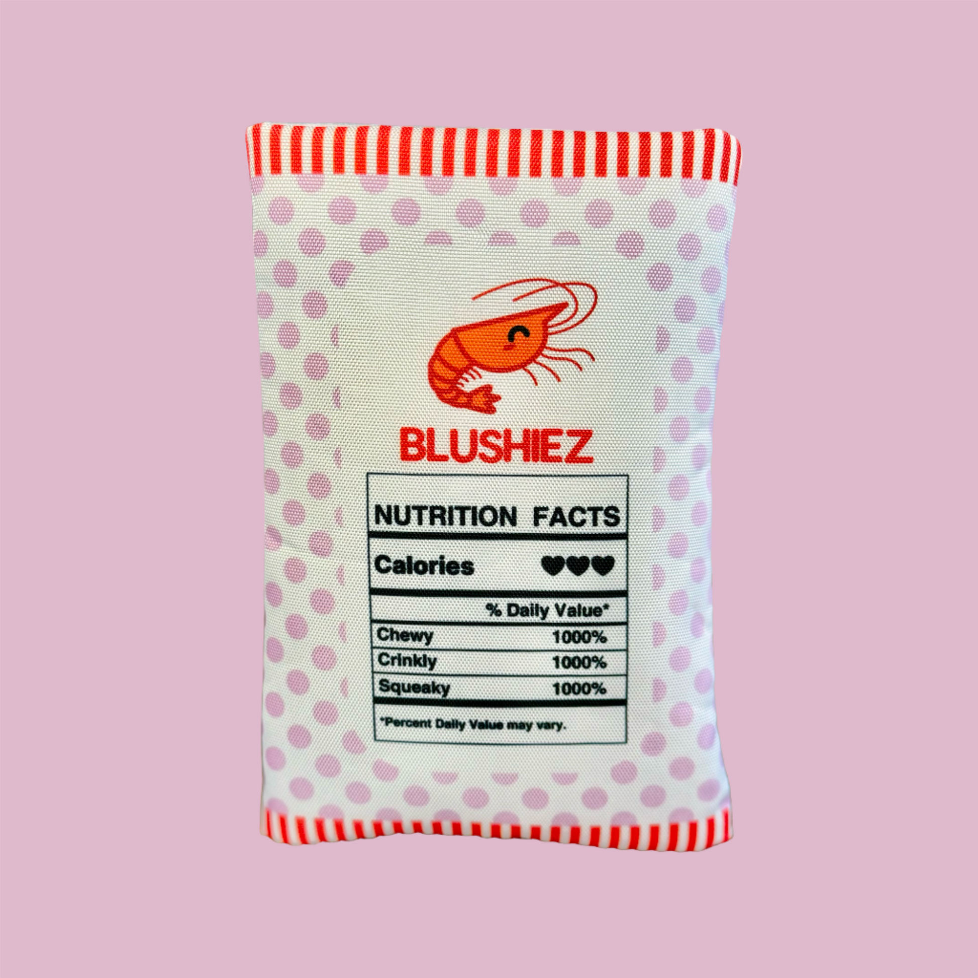 Shrimp Chips Dog Toy | 2 Pieces with Crinkle Sound | Asian Snack Food Theme-Blushiez-The Bullish Store