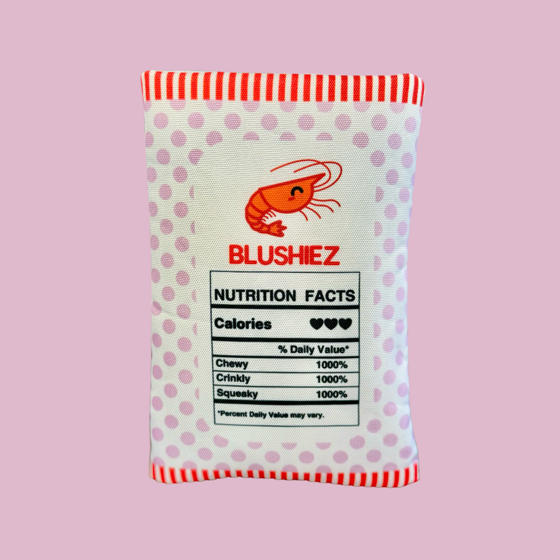 Shrimp Chips Dog Toy | 2 Pieces with Crinkle Sound | Asian Snack Food Theme-Blushiez-The Bullish Store
