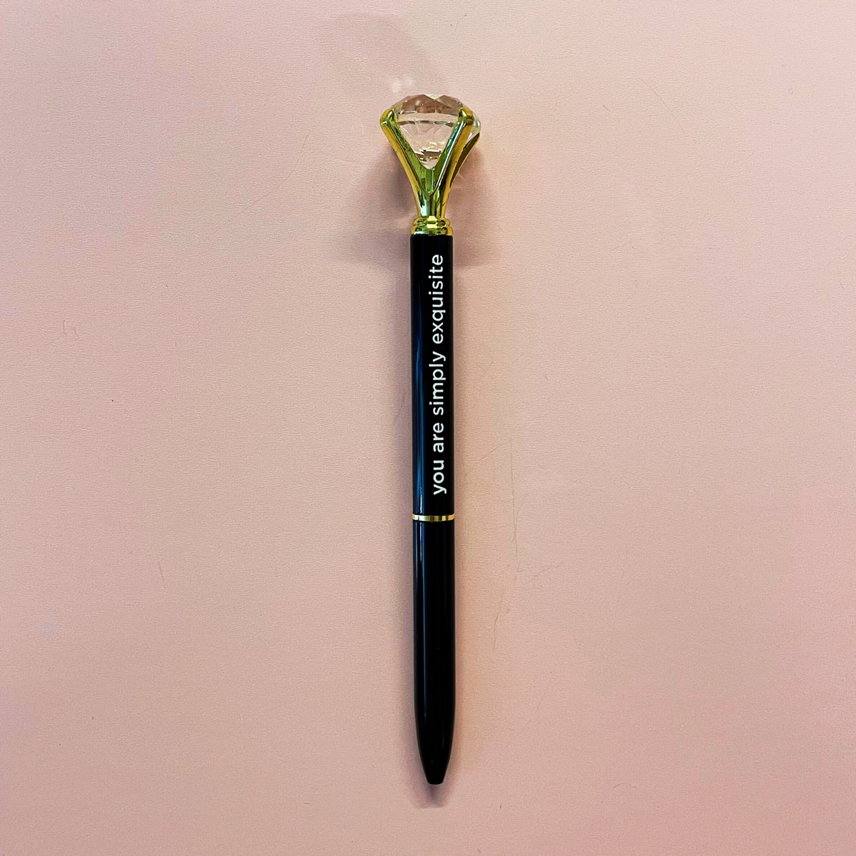 Shut Up And Kiss Me Black Gem Pen Set of 6 | Giftable Quote Pens-Santa Barbara Design Studio-The Bullish Store