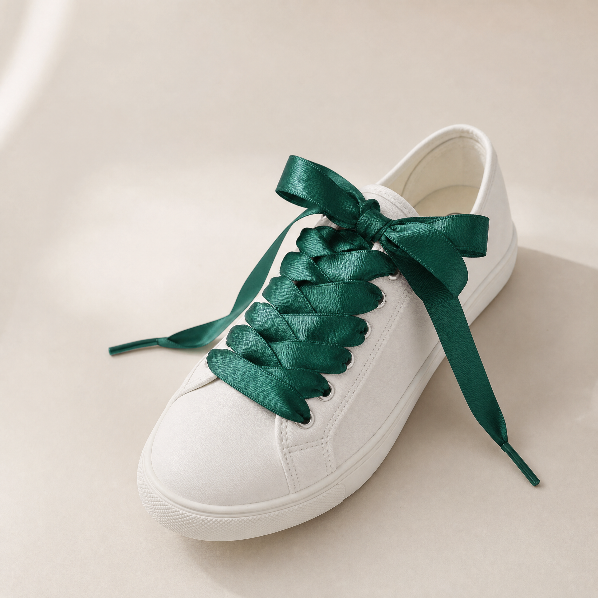 Silk Satin Ribbon Bow Pair Shoe Laces [Available in 4 Colors]-JOSSLYN by Wall to Wall-The Bullish Store